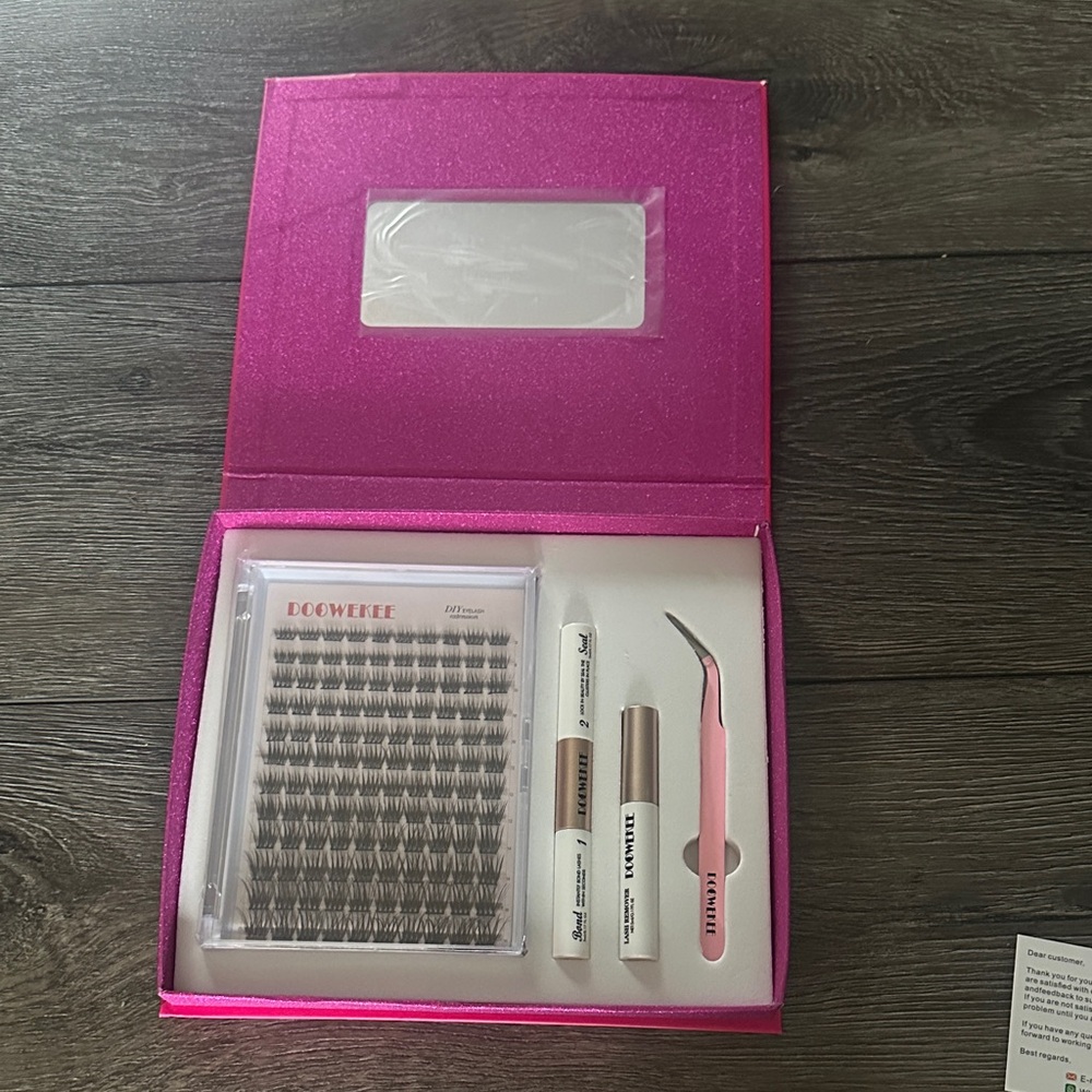 Pink Eyelash Extension Kit